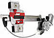 Rear, Driver and Passenger Side Power Window Regulator, With Motor