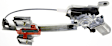 Rear, Driver and Passenger Side Power Window Regulator, With Motor