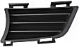 Front, Driver and Passenger Side, Outer, Lower Bumper Grilles, Black
