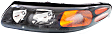 Driver and Passenger Side Halogen Headlight, With bulb(s), OE Replacement