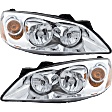 Driver and Passenger Side Halogen Headlight, With bulb(s), OE Replacement