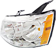 Driver and Passenger Side Halogen Headlight, With bulb(s), OE Replacement
