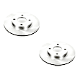 SET-P15AR8161-2 Front Brake Disc, Natural Finish, Plain Surface, Vented, 4 Lugs, Autospecialty By Powerstop