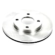 SET-P15AR8161-2 Front Brake Disc, Natural Finish, Plain Surface, Vented, 4 Lugs, Autospecialty By Powerstop