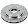 SET-P15AR82118-2 Rear Brake Disc, Natural Finish, Plain Surface, Vented, 6 Lugs, Autospecialty By Powerstop