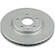 SET-P15AR82126EVC-2 Front Brake Disc, Geomet Coated, Plain Surface, Vented, 5 Lugs, Evolution Geomet Coated High Carbon