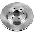 SET-P15AR82188-2 Front Brake Disc, Natural Finish, Plain Surface, Vented, 6 Lugs, Autospecialty By Powerstop