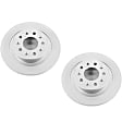 2020 Chevrolet Malibu - Rear Brake Disc, Geomet Coated, Plain Surface, Solid, 5 Lugs, 287.02 mm, 1.5L 4Cyl, Evolution Geomet Coated High Carbon