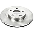 SET-P15AR8234-2 Front Brake Disc, Natural Finish, Plain Surface, Vented, 5 Lugs, Autospecialty By Powerstop