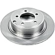 SET-P15AR83069-2 Rear Brake Disc, Natural Finish, Plain Surface, Vented, 5 Lugs, Autospecialty By Powerstop