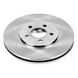 SET-P15AR8342-2 Front Brake Disc, Natural Finish, Plain Surface, Vented, 5 Lugs, Autospecialty By Powerstop