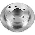 SET-P15AR8370-2 Rear Brake Disc, Natural Finish, Plain Surface, Vented, 5 Lugs, Autospecialty By Powerstop