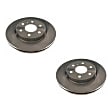 2021 Chevrolet Suburban - Front Brake Disc, Natural Finish, Plain Surface, Vented, 6 Lugs, 342.9 mm, 3.0L 6Cyl, Autospecialty By Powerstop