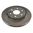 2021 Chevrolet Suburban - Front Brake Disc, Natural Finish, Plain Surface, Vented, 6 Lugs, 342.9 mm, 3.0L 6Cyl, Autospecialty By Powerstop