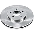 2011 Ford Escape - Front Brake Disc, Natural Finish, Plain Surface, Vented, 5 Lugs, 3.0L 6Cyl, Autospecialty By Powerstop