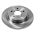 2016 Ford C-Max - Rear Brake Disc, Plain Surface, Vented, 5 Lugs, 2.0L 4Cyl, Autospecialty By Powerstop