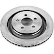 2016 Ford Fusion - Front Brake Disc, Natural Finish, Plain Surface, Vented, 5 Lugs, 2.0L 4Cyl, Autospecialty By Powerstop