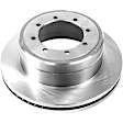 SET-P15AR85154-2 Rear Brake Disc, Natural Finish, Plain Surface, Vented, 8 Lugs, Autospecialty By Powerstop