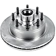 SET-P15AR8546-2 Front Brake Disc, Natural Finish, Plain Surface, Vented, 8 Lugs, Autospecialty By Powerstop