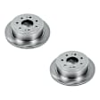 SET-P15AR8599-2 Autospecialty By Powerstop Rear 2-Wheel Set OE Replacement Brake Disc, With 7 Lugs