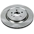 SET-P15AR8681-2 Rear Brake Disc, Natural Finish, Plain Surface, Vented, 5 Lugs, 6.2L, 8Cyl, Autospecialty By Powerstop