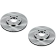 SET-P15AR8721-2 Front Brake Disc, Natural Finish, Plain Surface, Vented, 5 Lugs, Autospecialty By Powerstop