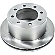 SET-P15AR8753-2 Rear Brake Disc, Natural Finish, Plain Surface, Vented, 8 Lugs, Autospecialty By Powerstop