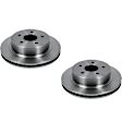SET-P15AR8766-2 Rear Brake Disc, Natural Finish, Plain Surface, Vented, 5 Lugs, 8.3L, 10Cyl, Autospecialty By Powerstop