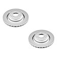 SET-P15AR8775EVC-2 Rear Brake Disc, Geomet Coated, Plain Surface, Vented, 5 Lugs, Evolution Geomet Coated High Carbon