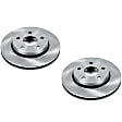 SET-P15AR8780-2 Front Brake Disc, Natural Finish, Plain Surface, Vented, 5 Lugs, Autospecialty By Powerstop