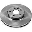 SET-P15EBR1000-2 Front Brake Disc, Natural Finish, Plain Surface, Vented, 5 Lugs, Autospecialty By Powerstop