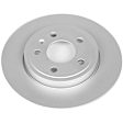 SET-P15EBR1006EVC-2 Rear Brake Disc, Geomet Coated, Plain Surface, Solid, 5 Lugs, Evolution Geomet Coated High Carbon