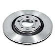 SET-P15EBR1014-2 Rear Brake Disc, Natural Finish, Plain Surface, Vented, 5 Lugs, 4.2L, 8Cyl, Autospecialty By Powerstop