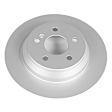 SET-P15EBR1050EVC-2 Rear Brake Disc, Geomet Coated, Plain Surface, Solid, 5 Lugs, Evolution Geomet Coated High Carbon