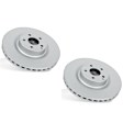 SET-P15EBR1224EVC-2 Front Brake Disc, Geomet Coated, Plain Surface, Vented, 5 Lugs, Evolution Geomet Coated High Carbon