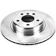 SET-P15EBR1237-2 Rear Brake Disc, Natural Finish, Plain Surface, Vented, 5 Lugs, Autospecialty By Powerstop