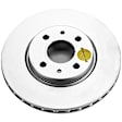 SET-P15EBR1296EVC-2 Front Brake Disc, Plain Surface, Vented, 5 Lugs, 256.54 mm, 1.4L, 4Cyl, Evolution Geomet Coated High Carbon