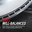 SET-P15EBR1442-2 Rear Brake Disc, Plain Surface, Vented, 5 Lugs,, Autospecialty By Powerstop