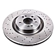 SET-P15EBR1452-2 Front Brake Disc, Natural Finish, Plain Surface, Vented, 5 Lugs, Autospecialty By Powerstop