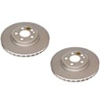 SET-P15EBR1487EVC-2 Front Brake Disc, Plain Surface, Vented, 5 Lugs,, Evolution Geomet Coated High Carbon