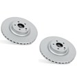 SET-P15EBR1643EVC-2 Rear Brake Disc, Geomet Coated, Plain Surface, Vented, 5 Lugs, 2.0L, 4Cyl, Evolution Geomet Coated High Carbon