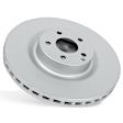 SET-P15EBR1643EVC-2 Rear Brake Disc, Geomet Coated, Plain Surface, Vented, 5 Lugs, 2.0L, 4Cyl, Evolution Geomet Coated High Carbon