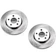 SET-P15EBR1647-2 Front Brake Disc, Natural Finish, Plain Surface, Vented, 5 Lugs, Autospecialty By Powerstop
