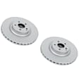 SET-P15EBR1662EVC-2 Front Brake Disc, Geomet Coated, Plain Surface, Vented, 5 Lugs, Evolution Geomet Coated High Carbon