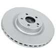 SET-P15EBR1662EVC-2 Front Brake Disc, Geomet Coated, Plain Surface, Vented, 5 Lugs, Evolution Geomet Coated High Carbon