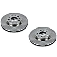 SET-P15EBR458-2 Front Brake Disc, Plain Surface, Vented, 5 Lugs Autospecialty By Powerstop