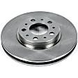 SET-P15EBR458-2 Front Brake Disc, Plain Surface, Vented, 5 Lugs Autospecialty By Powerstop