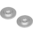 SET-P15EBR458EVC-2 Front Brake Disc, Plain Surface, Vented, 5 Lugs Evolution Geomet Coated High Carbon