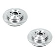 SET-P15EBR624-2 Rear Brake Disc, Plain Surface, Vented, 5 Lugs, AWD, Autospecialty By Powerstop