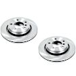 SET-P15EBR631-2 Rear Brake Disc, Plain Surface, Vented, 5 Lugs,, Autospecialty By Powerstop